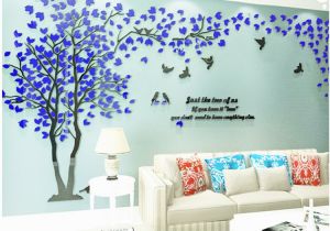 3d Big Tree Wall Murals for Living Room 3d Tree Wall Stickers Acrylic Wall Sticker Home Decor Diy Decoration Maison Wall Decorations Living Room Mural Wallpapers