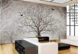 3d Big Tree Wall Murals for Living Room Retro Abstract Tree Branches Bird Murals Custom 3d Wallpaper Living Room sofa Tv Background Decor Mural Wall Paper Download Wallpaper