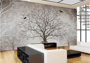 3d Big Tree Wall Murals for Living Room Retro Abstract Tree Branches Bird Murals Custom 3d Wallpaper Living Room sofa Tv Background Decor Mural Wall Paper Download Wallpaper