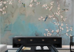 3d Cherry Blossom Wall Mural Us $9 92 Off Bacaz Chinese Flower and Birds 3d Wallpaper Mural for Living Room Background Floor 3d Wall Mural Wall Paper 3d Flower Stickers In