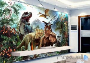3d Dinosaur Wall Mural $9 99 Aud 3d Dinosaurs Jurassic World Mountain Wall Murals