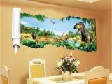 3d Dinosaur Wall Mural Removable 3d Dinosaur Wall Decor Stickers for Living Room