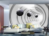 3d Effect Wall Mural Wall Mural Futuristic Tunnel