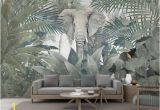 3d Elephant Wall Mural 3d Wallpaper Custom Mural Landscape nordic Tropical Plant Coconut Tree Animal Elephant Landscape Tv Murals Wallpaper for Walls 3 D Wallpaper to