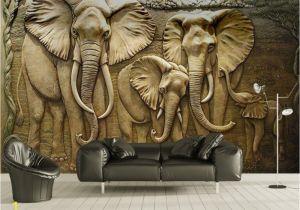 3d Elephant Wall Mural Us $8 85 Off Beibehang Custom Wallpaper 3d Embossed Golden Reliefs Elephant Modern Abstract Art Wall Painting Living Room Bedroom Wallpaper In