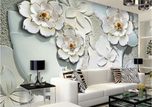 3d Embossed Wall Murals Euorpean 3d Embossed Flower Wall Mural Wallpaper for