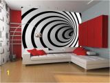 3d Interior Wall Murals Czarno BiaÅy Tunel 3d Arquitetura Decora§£o