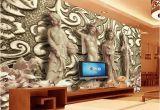 3d Mural Wall Hanging Brilliant 3d Woodcut Four Great Beauties Wallpaper Wall Mural