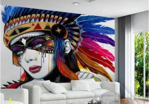 3d Mural Wall Hanging European Indian Style 3d Abstract Oil Painting Wallpaper