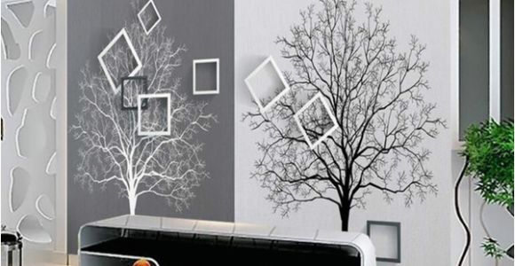3d Murals On Walls Großhandel 3d Wall Paper Rolls Wallpaper Für Wände 3d Murals Hd Schwarzweiss Baum Einfache 3d Tv Hintergrundbild Heimwerker Arkadi Von Arkadi $30 85