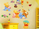 3d Nursery Wall Murals 3d Baby Bear Cartoon Diy Wall Sticker for Kid Rooms In 2019