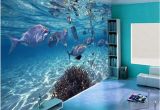 3d Ocean Wall Murals Custom Photo Wallpaper 3d Stereoscopic Underwater World Of