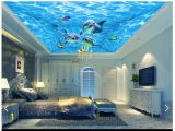 3d Ocean Wall Murals Us $9 96 Off 3d Wallpaper Custom 3d Ceiling Wallpaper Murals Beautiful Blue Ocean Water Dolphin Ceiling Murals 3d Living Room Photo Wallpaper W