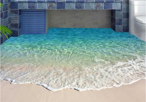 3d Wall and Floor Murals Custom Self Adhesive Floor Mural Wallpaper 3d Seawater