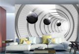 3d Wall Mural Painting Wall Mural Futuristic Tunnel