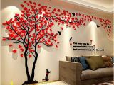 3d Wall Mural Stickers 3d Wall Decals Trees Wall Stickers Decor Acrylic Diy Tv