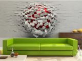 3d Wall Mural Stickers Really Cool Wall Art – 3d Ball In Wall – A Unique Product by