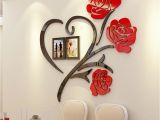 3d Wall Murals for Dining Room Details About 3d Acrylic Wall Sticker Love Rose Frame Art Decor Living Room Home Decal