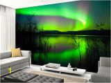 3d Wall Murals for Living Room India northern Lights Mirror