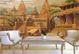 3d Wall Murals India Varanasi Ganga Ghat Traditional Wall Mural