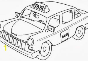 4 Wheeler Coloring Pages Taxi Coloring Page