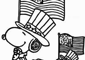 4th Of July Coloring Pages Disney 4th July Snoopy Coloring Page