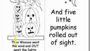 5 Little Pumpkins Sitting On A Gate Coloring Page Five Little Pumpkins Book Printable Halloween Pinterest