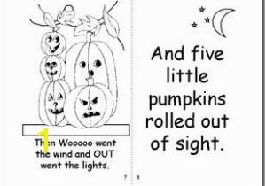 5 Little Pumpkins Sitting On A Gate Coloring Page Five Little Pumpkins Book Printable Halloween Pinterest