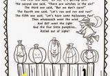 5 Little Pumpkins Sitting On A Gate Coloring Page Five Little Pumpkins Craft Going to Add Questions About the Poem