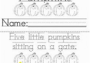 5 Little Pumpkins Sitting On A Gate Coloring Page Five Little Pumpkins Craft Going to Add Questions About the Poem
