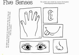 5 Senses Coloring Pages Awesome Five Senses Coloring Sheet Gallery