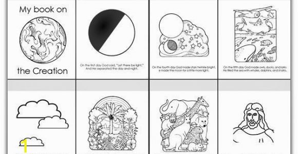 7 Days Of Creation Coloring Pages Pdf 7 Days the Creation Story Coloring Sheets