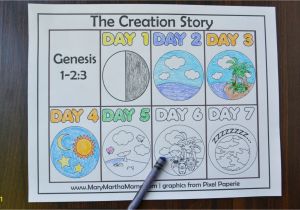7 Days Of Creation Coloring Pages Pdf Coloring Page for Kids Creation Day Coloring Page Craft