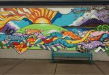 A Building Has A Mural Painted On An Outside Wall Elementary School Mural Google Search