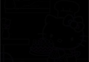 A Coloring Page Of Hello Kitty Hello Kitty Coloring Pages 2