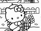 A Coloring Page Of Hello Kitty Hello Kitty Coloring Pages