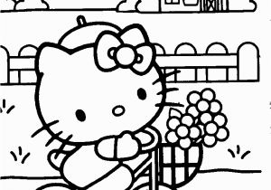 A Coloring Page Of Hello Kitty Hello Kitty Coloring Pages