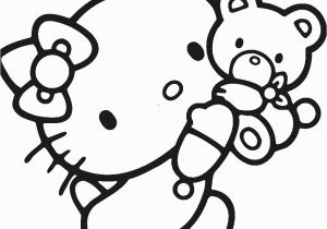 A Coloring Page Of Hello Kitty Hello Kitty Coloring Pages