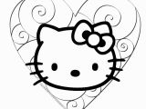 A Coloring Page Of Hello Kitty Hello Kitty Valentine S Coloring Pages Wallpaper Desktop