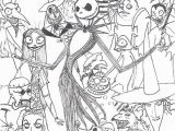 A Nightmare before Christmas Coloring Pages Jack Skellington Malvorlagen the Nightmare before Christmas Coloring