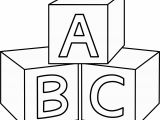 Abc Blocks Coloring Pages Abc Blocks Clipart Image Group 73