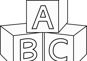 Abc Blocks Coloring Pages Abc Blocks Clipart Image Group 73