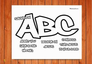 Abc S Of Salvation Coloring Page Salvation Abc Printable Coloring Page