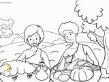 Abel and Cain Coloring Pages Kain Und Abel Ausmalen Cain and Abel Coloring Pages