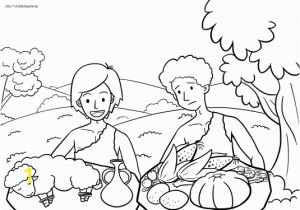 Abel and Cain Coloring Pages Kain Und Abel Ausmalen Cain and Abel Coloring Pages