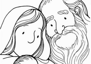 Abraham and Sarah Coloring Pages Sunday School Baby isaac Colouring Page