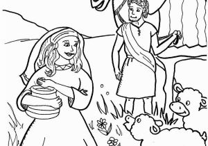 Abraham and Sarah Coloring Pages Sunday School isaac Marries Rebekah