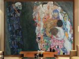 Abstract 3d Wall Murals Gustav Klimt Oil Painting Life and Death Wall Murals