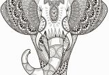 Abstract Elephant Coloring Pages for Adults Elephant Abstract Doodle Zentangle Paisley Coloring Pages Colouring