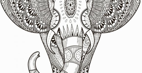 Abstract Elephant Coloring Pages for Adults Elephant Abstract Doodle Zentangle Paisley Coloring Pages Colouring